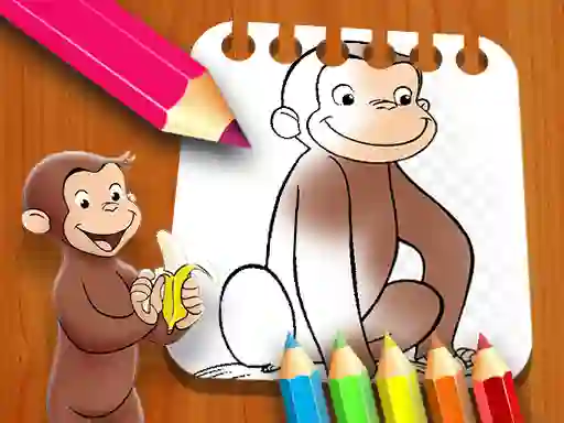 Игра Curious George Coloring Book онлайн