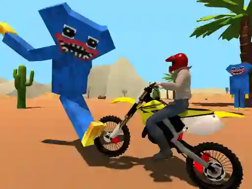 Игра Motoracer vs Huggy онлайн