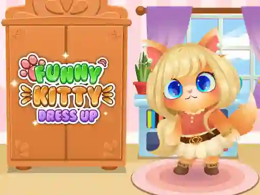 Игра Funny Kitty Dress Up онлайн