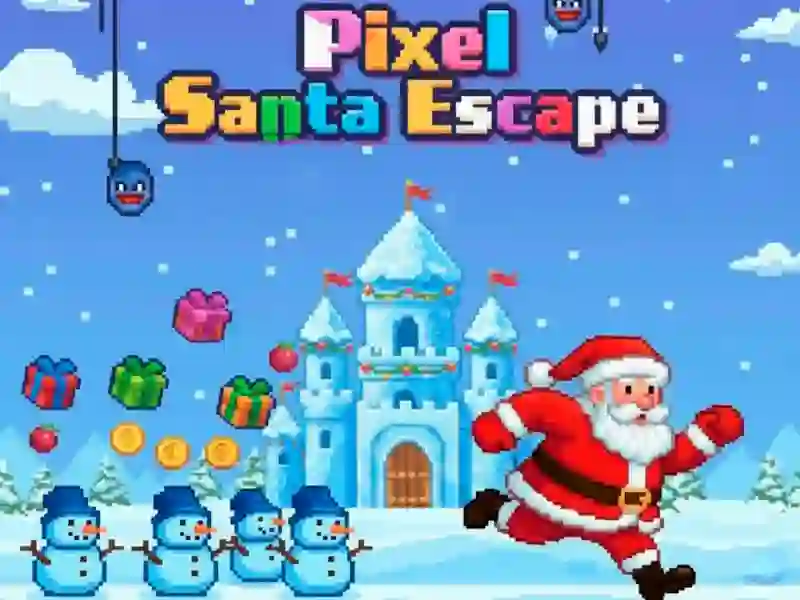 Игра Pixel Santa Escape онлайн