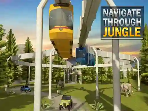 Игра Elevated Train Driving Simulator Sky Tram Driver онлайн