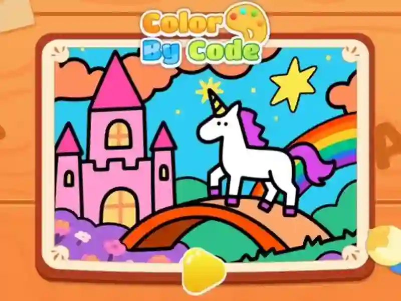 Игра Color By Code: Rainbow Unicorn онлайн