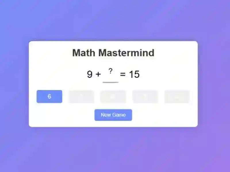 Игра Math Mastermind онлайн