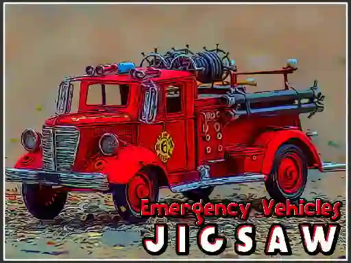 Игра Emergency Vehicles Jigsaw онлайн
