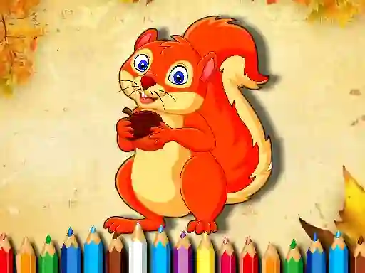 Игра Squirrel Coloring Book онлайн