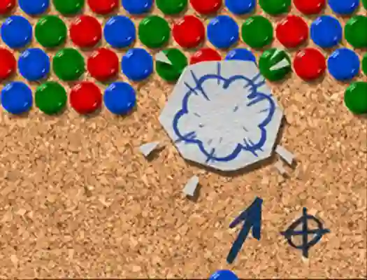 Игра Pinboard Bubble Shooter онлайн