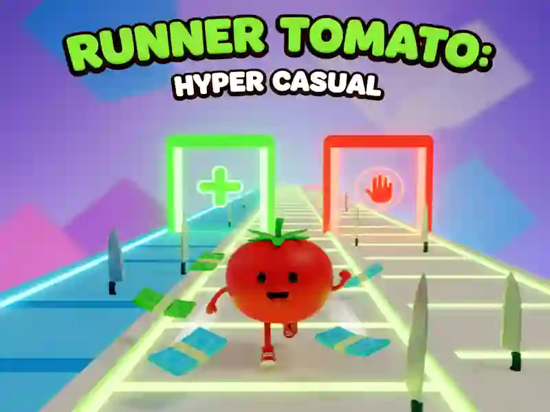 Игра Runner Tomato: Hyper Casual онлайн