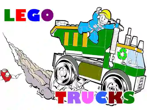 Игра Lego Trucks Coloring онлайн