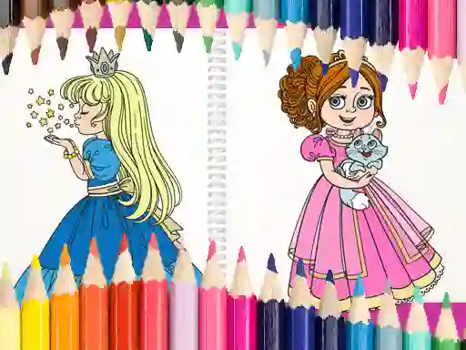 Игра Beautiful Princess Coloring Book онлайн
