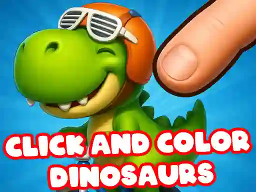 Игра Click And Colors Dinosaurs онлайн