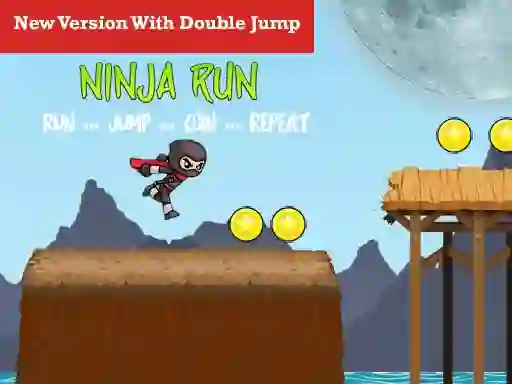 Игра Ninja Run Double Jump онлайн