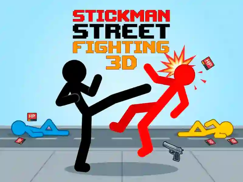 Игра Stickman Street Fighting 3d онлайн