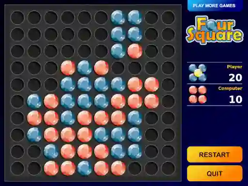 Игра Four Square онлайн