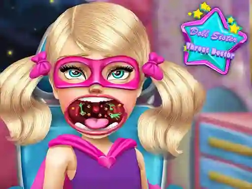 Игра Doll Sister Throat Doctor онлайн