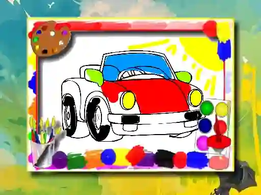 Игра Cartoon Cars Coloring Book онлайн
