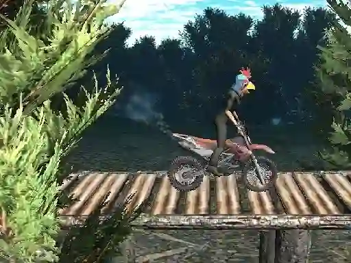 Игра Bike Trial Xtreme Forest онлайн