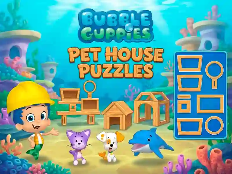 Игра Bubble Guppies Pet House Puzzles онлайн