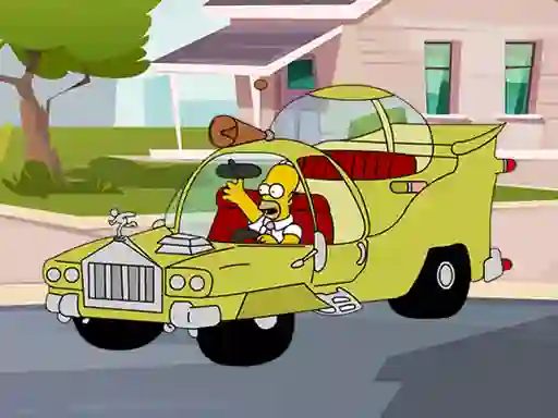 Игра The Simpsons Car Jigsaw онлайн
