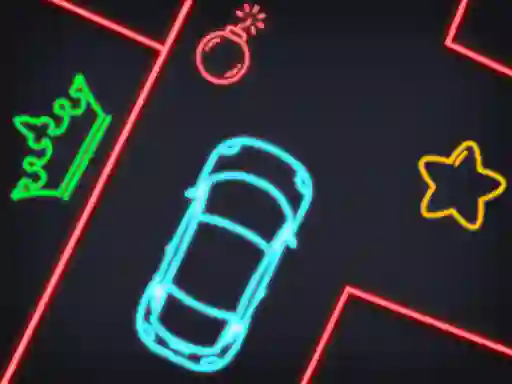Игра Neon Car Puzzle онлайн