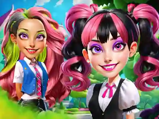 Игра Princesses at Horror School онлайн