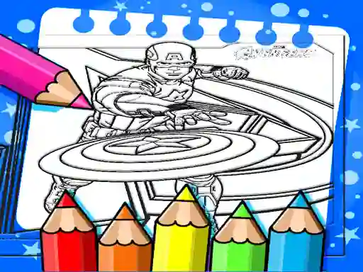 Игра Captain America Coloring Book онлайн