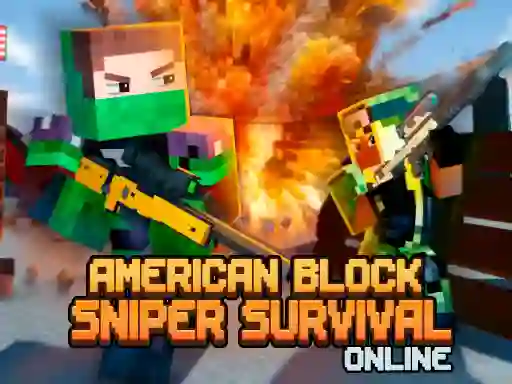 Игра American Block Sniper Survival Online онлайн