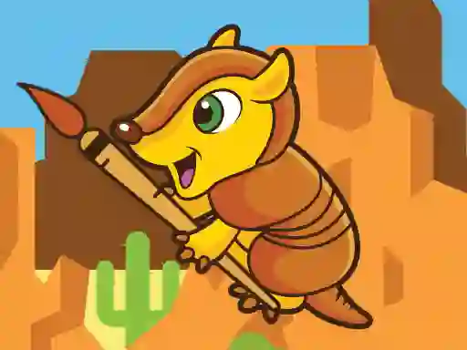 Игра Happy Armadillo Coloring онлайн