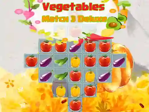 Игра Vegetables Match 3 Deluxe онлайн