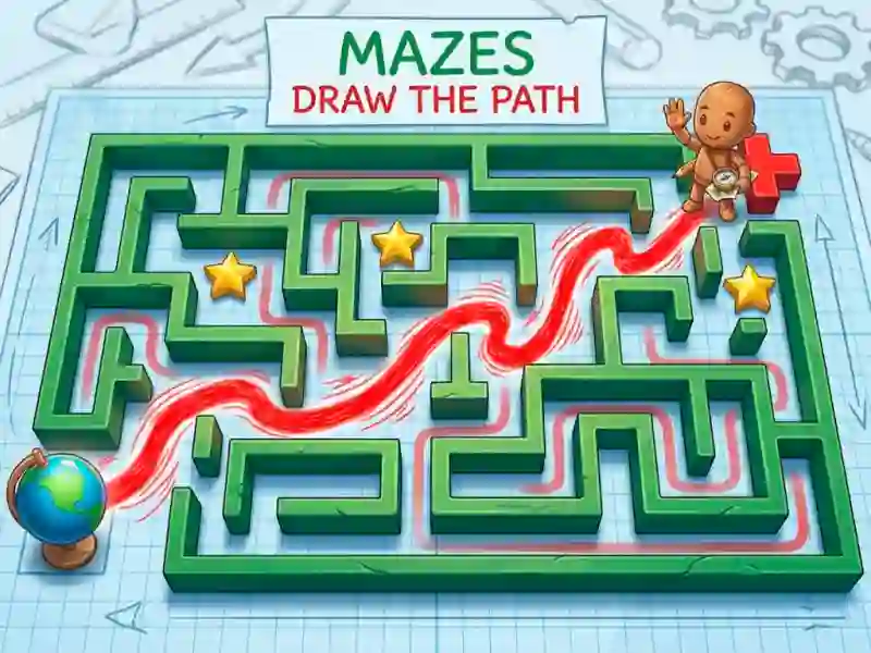 Игра Mazes Draw The Path онлайн
