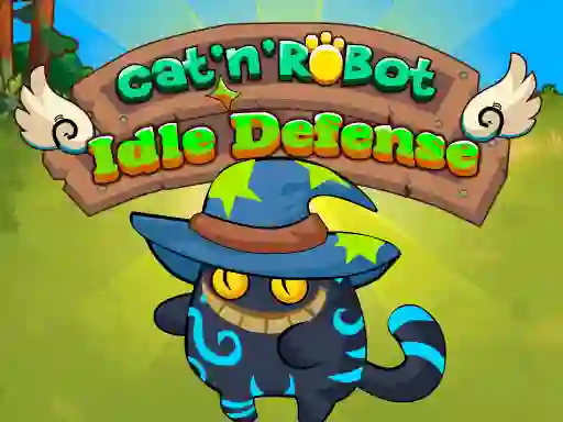Игра Cat'n' Robot Idle Defense онлайн