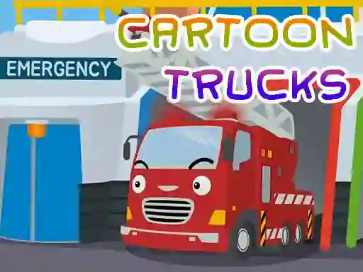 Игра Cartoon Trucks Jigsaw онлайн