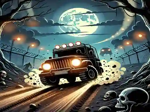 Игра Racing Car Destroying Zombie онлайн