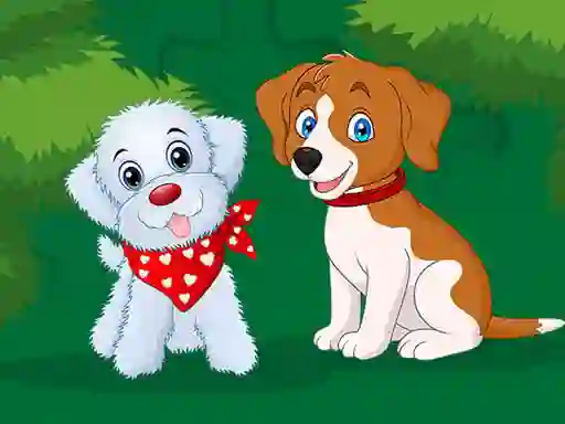 Игра Cute Puppies Jigsaw онлайн