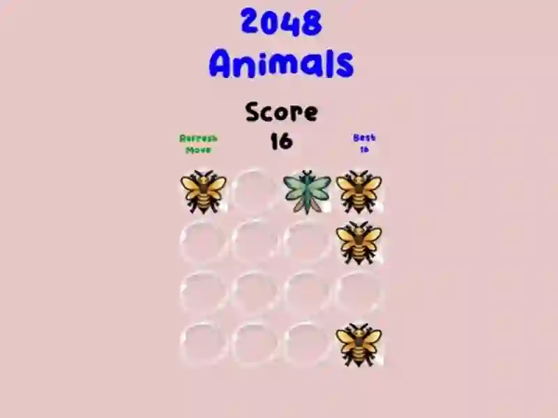 Игра 2048 Animals онлайн