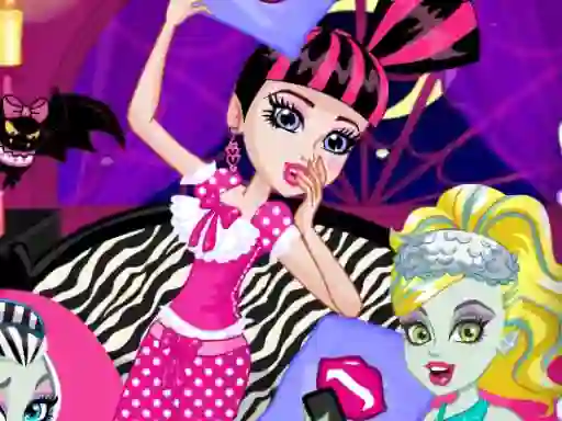 Игра Monster Slumber Party Funny Faces онлайн