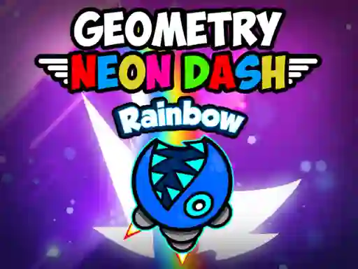 Игра Geometry neon dash rainbow онлайн