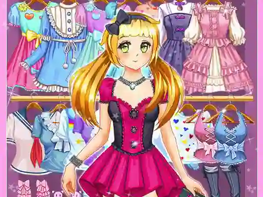 Игра Anime Kawaii Dress Up онлайн