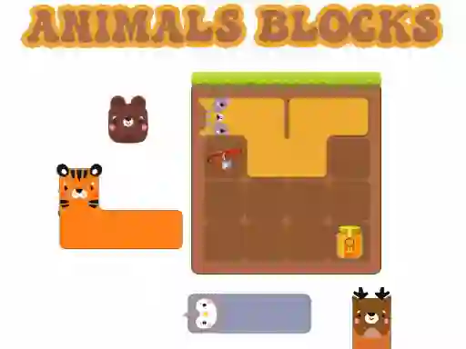 Игра Animals Blocks онлайн