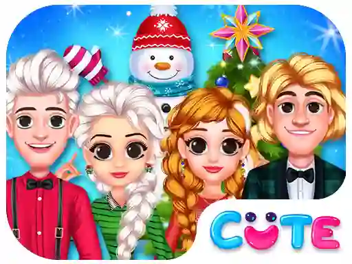 Игра Frozen Princess Christmas Celebration онлайн