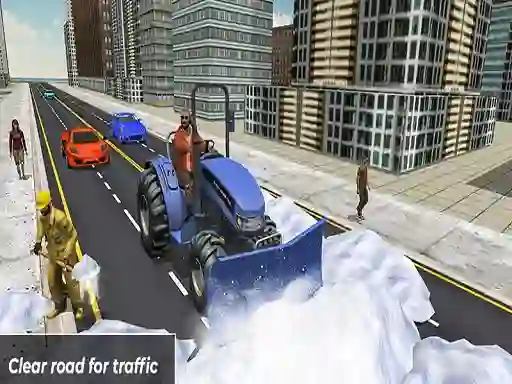 Игра Grand Snow Clean Road Driving Simulator онлайн