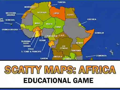 Игра Scatty Maps Africa онлайн