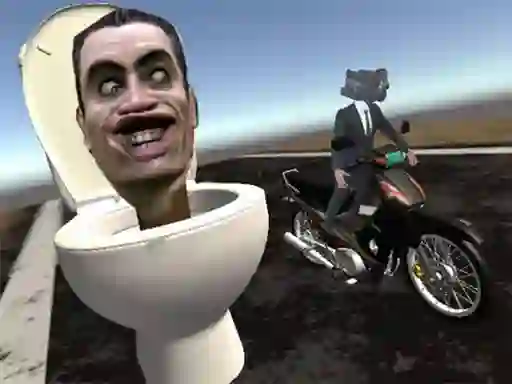 Игра Skibidi Toilet Moto Bike Racing 2 онлайн