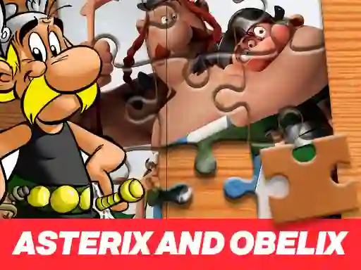 Игра Asterix and Obelix Jigsaw Puzzle онлайн