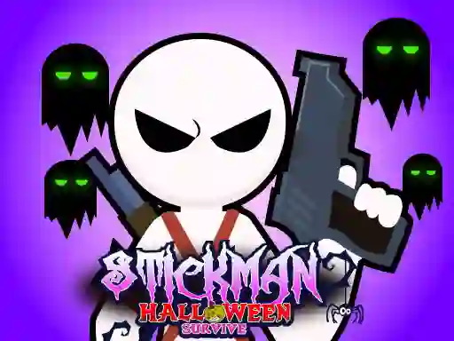 Игра Stickman Halloween Survive онлайн