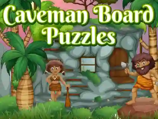 Игра Caveman Board Puzzles онлайн