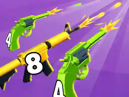 Игра Merge 2048 Gun Rush онлайн