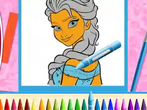 Игра The Princess Sisters Coloring онлайн