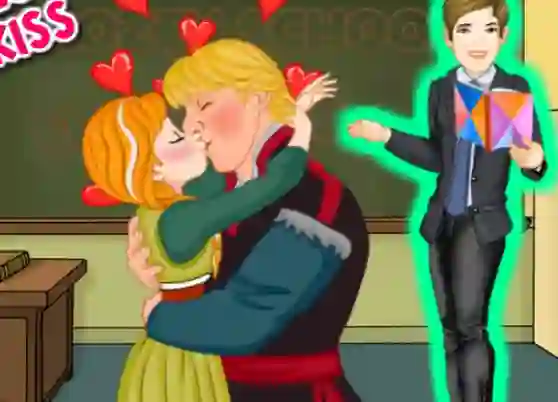 Игра Ice Princess School Kiss онлайн