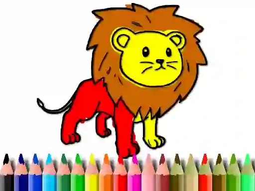 Игра Back To School: Lion Coloring Book онлайн