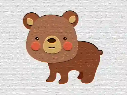 Игра Cartoon Bear Puzzle онлайн
